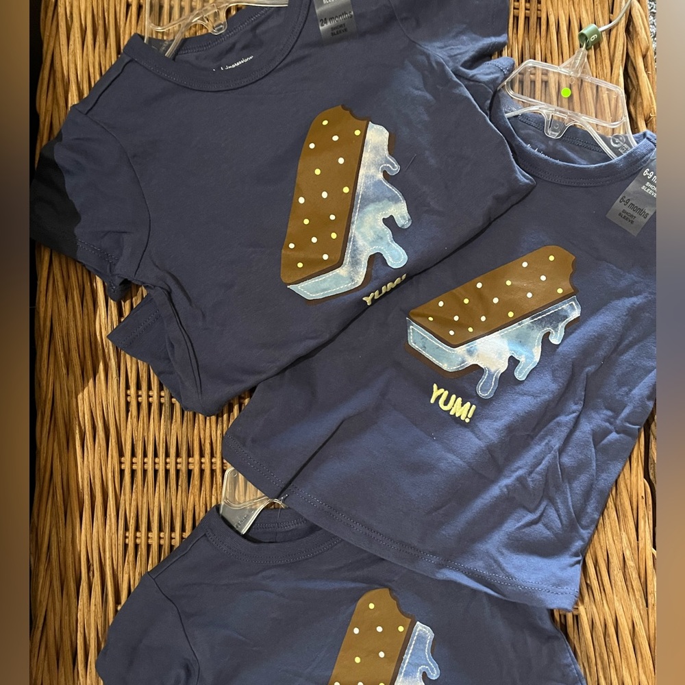 Triple Threat Tuesday! A 3-set of kids tees NWT  24 mo (1) 18 mo (1) 6-9 mo (1)
